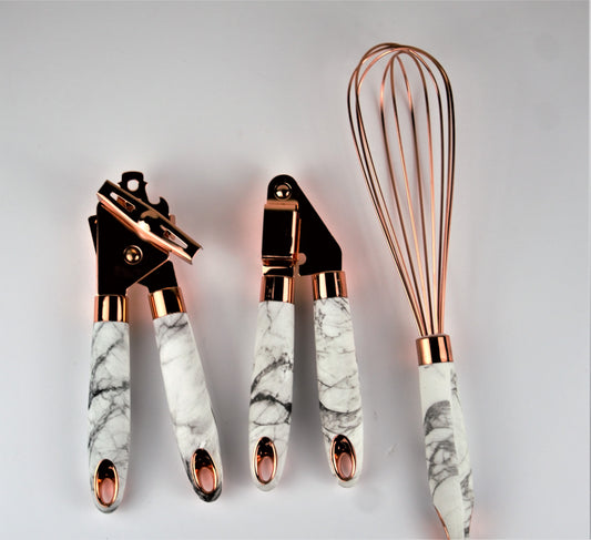 Rose Gold & Marble Gadget set - 3 Piece
