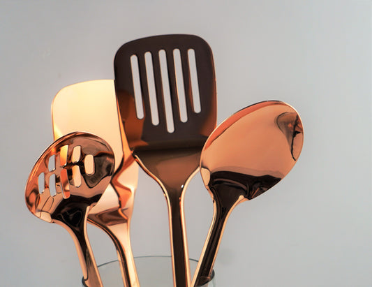 Rose Gold Utensil Set- 4 Piece