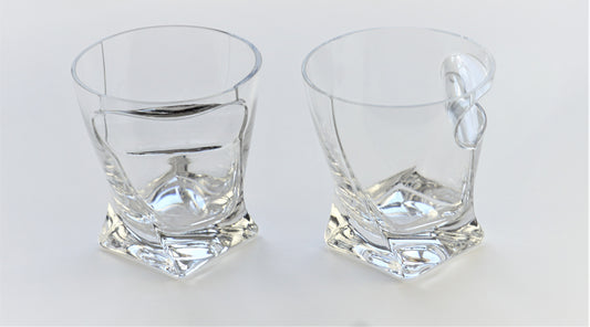 Whiskey Glass With Cigar Rest
