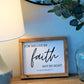 We Live By Faith Wood Sign