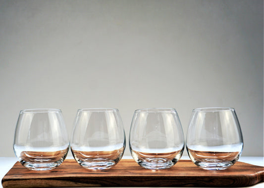 Stemless  Wine Glasses- Set of 4