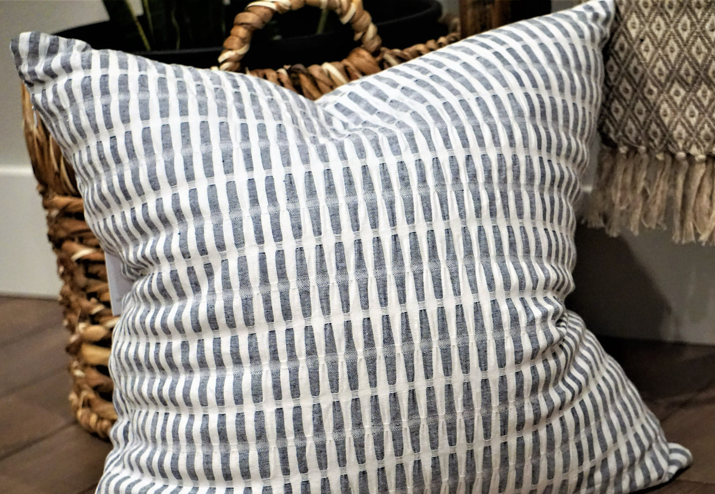 Feather Filled Throw Pillow